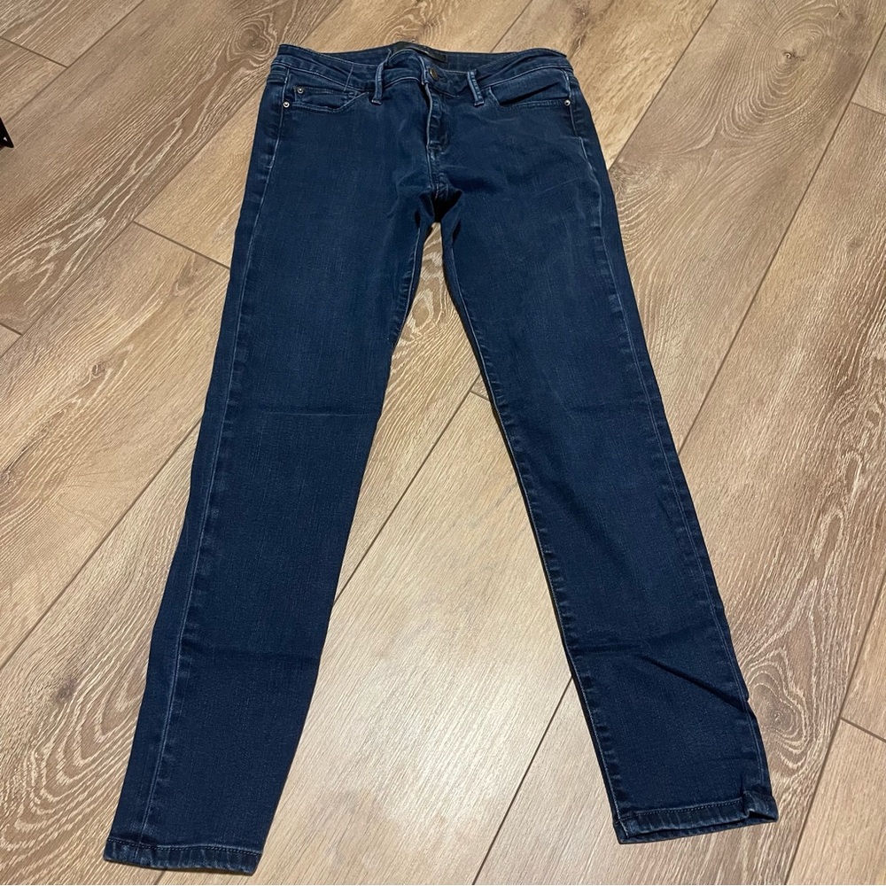 Joe's Jeans Mid Rise Dark Wash Flawless The Vixen Skinny Ankle Jeans